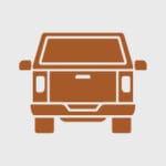Truck rear end icon